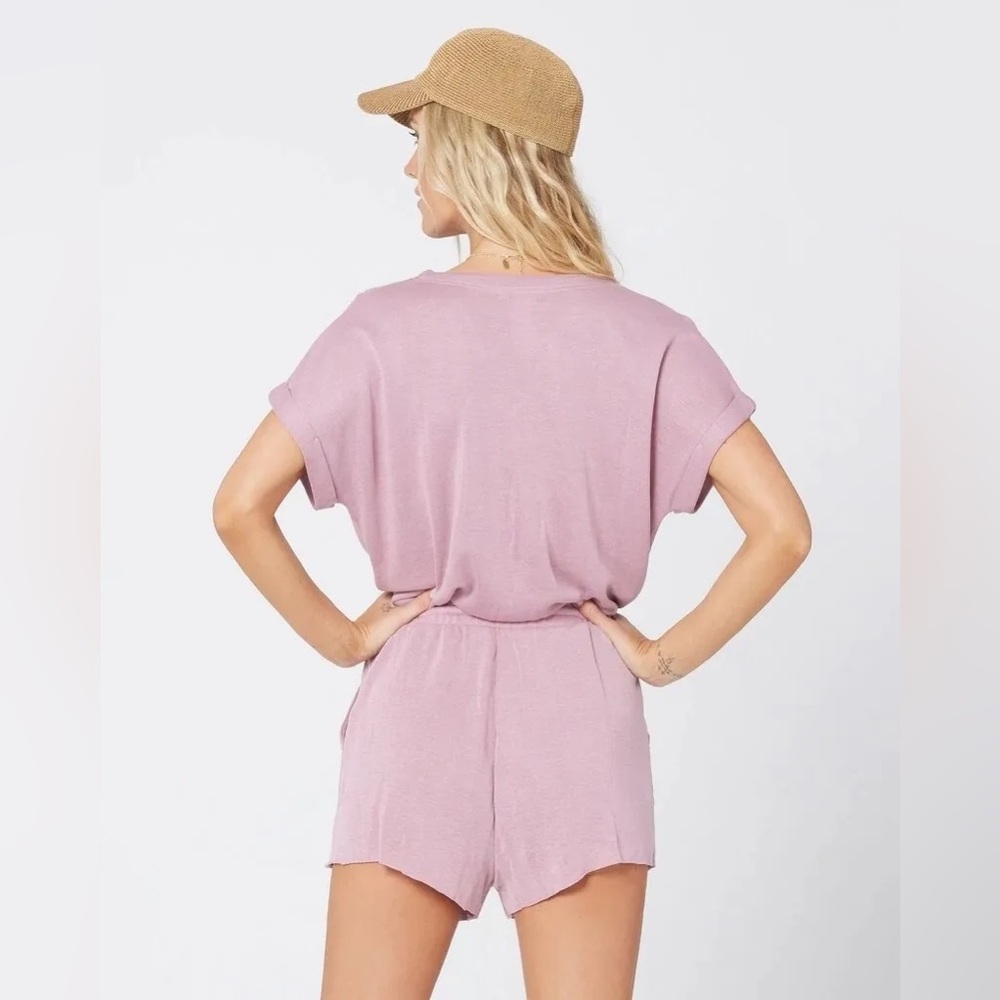 L*SPACE GREAT ESCAPE ROMPER Dusty Rose size‎ Large - Picture 2 of 10